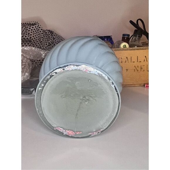 Oil lamp works! Glass globe Hong Kong sky blue - Picture 12 of 16